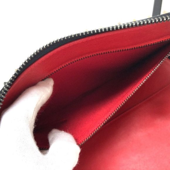 CHRISTIAN LOUBOUTIN Spike Studs Leather Zip Around iPad Case - Picture 7 of 16